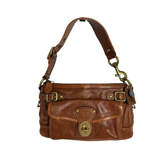 Coach | Bags | Coach Legacy 65th Whiskey Brown Leather Shoulder
